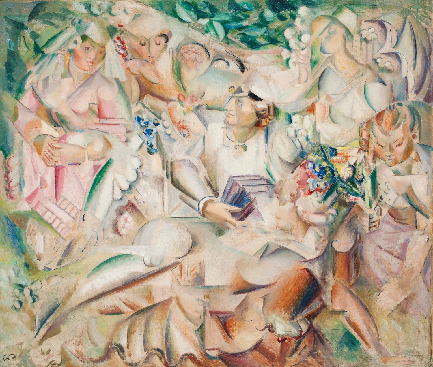 Quattro ragazze e uno studente, 1922